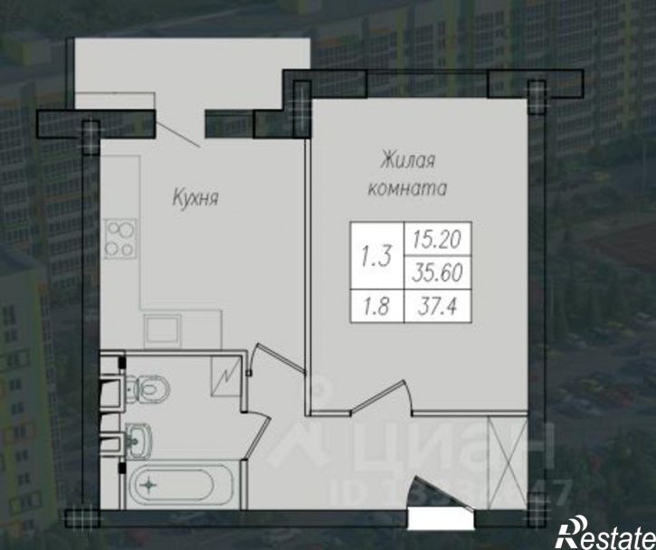 1-комн квартира Курск, Энгельса ул., 158