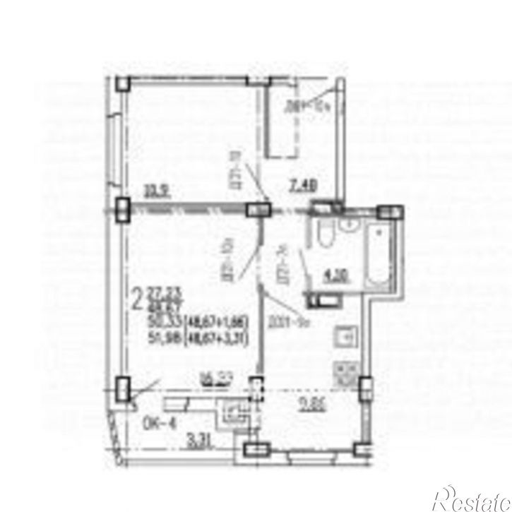 2-комн квартира проезд Весенний 2-й, 24,  д. 24