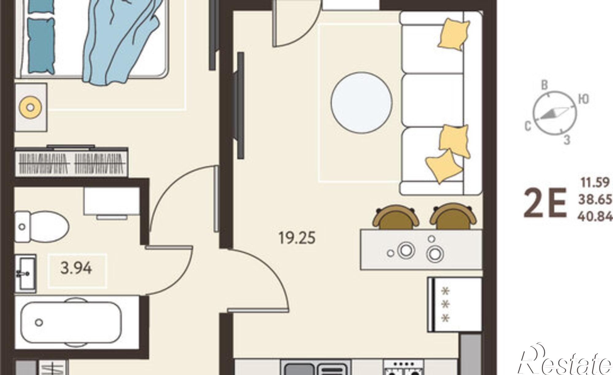 Купить квартиру за 6 820 280 рублей на улица Энгельса, 115