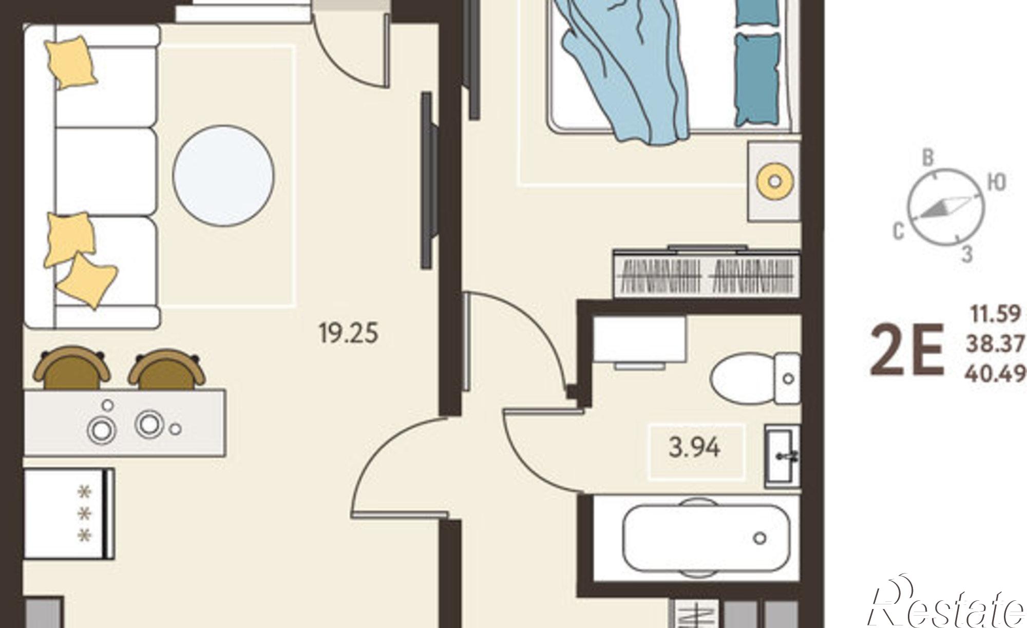 Купить квартиру за 6 680 850 рублей на улица Энгельса, 115