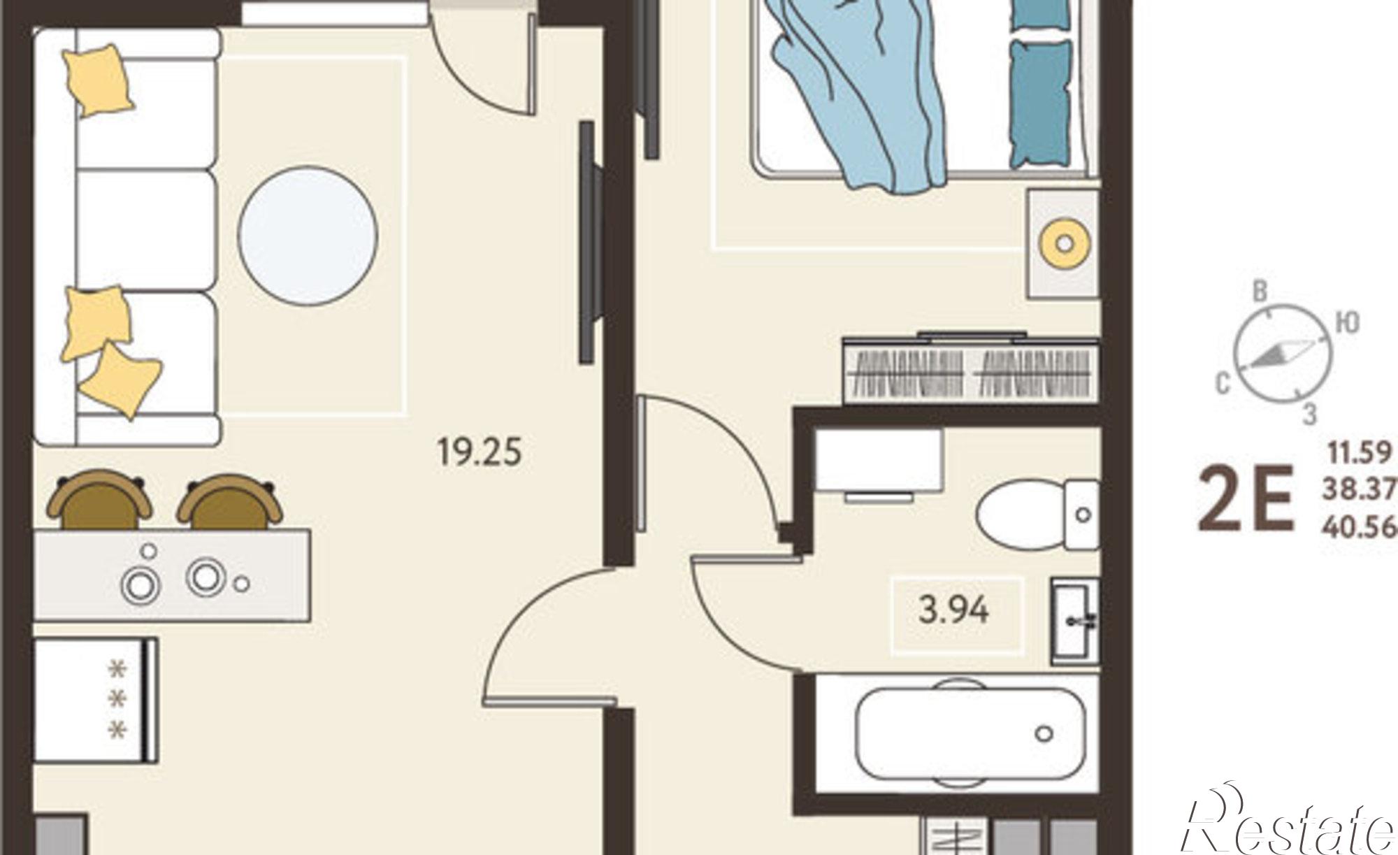 Купить квартиру за 6 692 400 рублей на улица Энгельса, 115