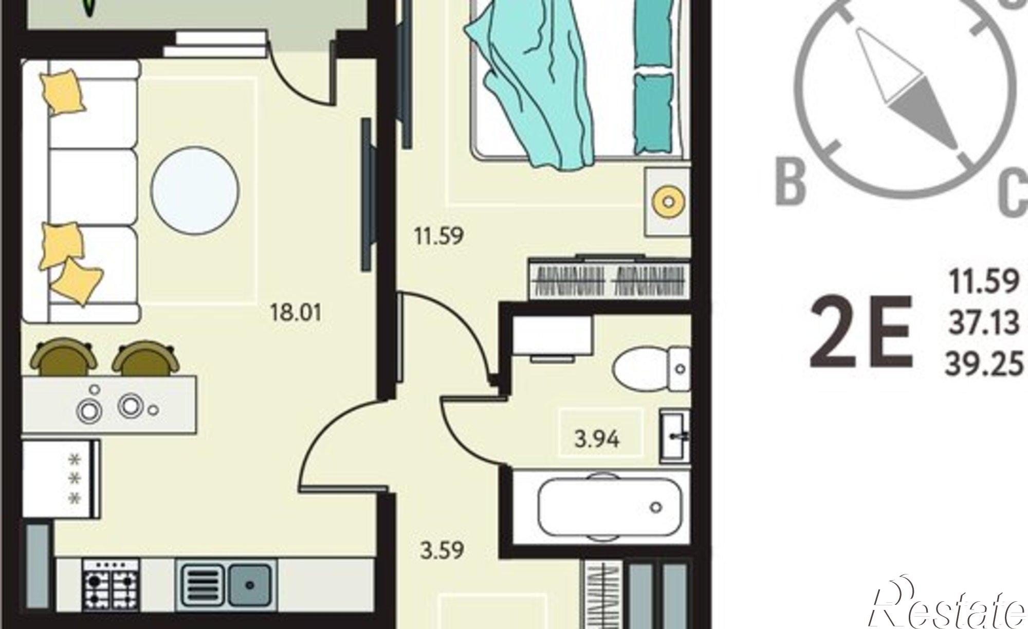 Купить квартиру за 6 672 500 рублей на ул Энгельса, 115А/1