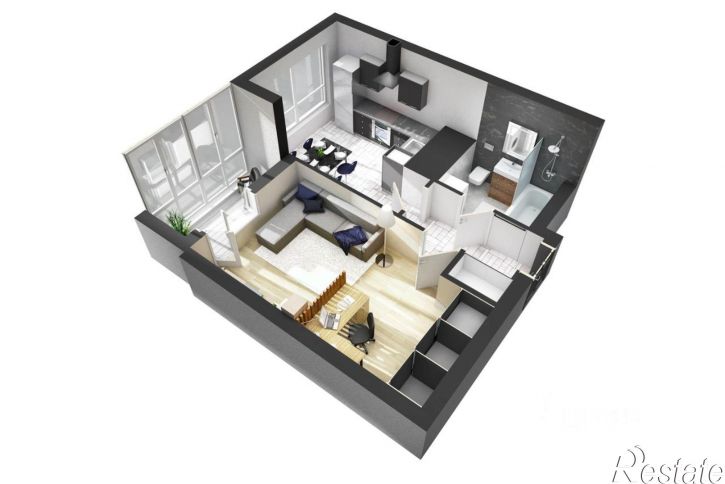 1-комн квартира в новом доме ул Павлуновского, 25,  д. 25