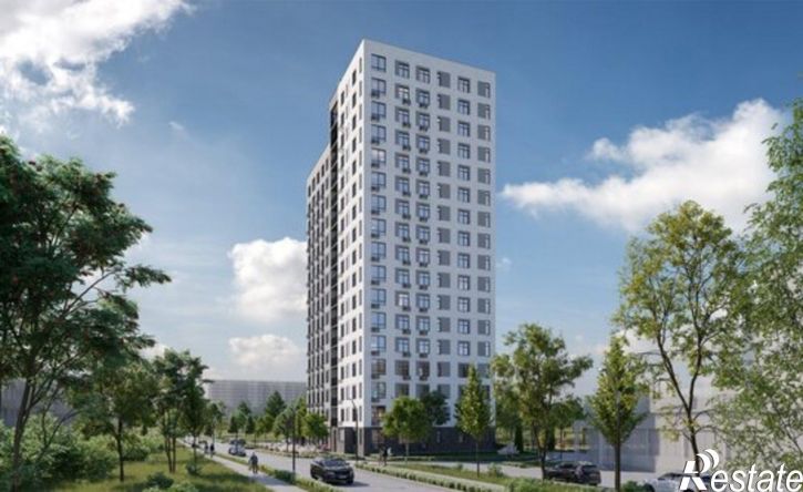 1-комн квартира в новом доме Хуторская улица, 14В,  д. 14В