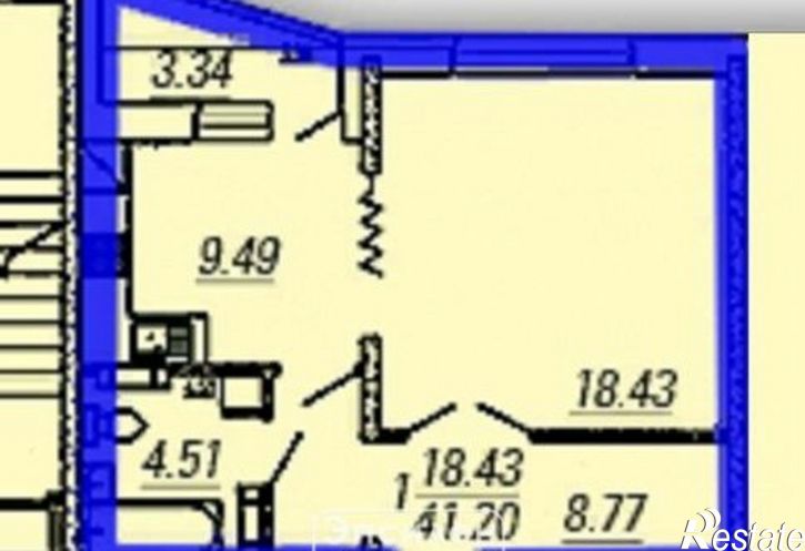 1-комн квартира пр-кт Анатолия Дериглазова, 39,  д. 39