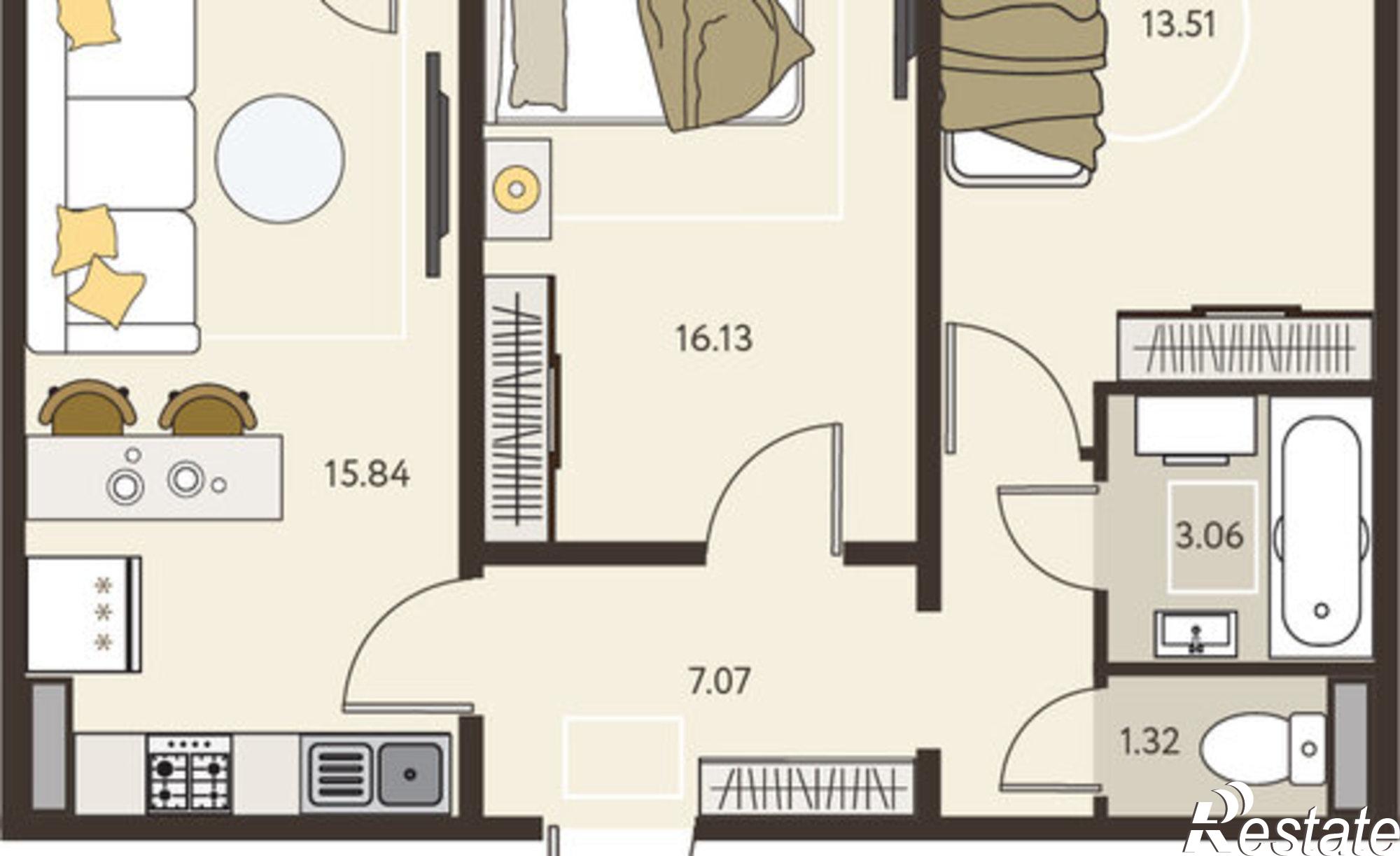 Купить квартиру за 7 849 660 рублей на ул Энгельса, 115А