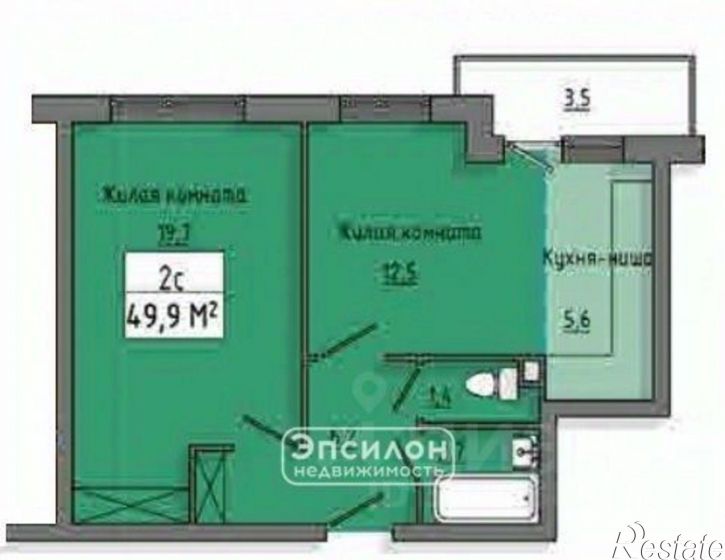 1-комн квартира ул Энгельса, 154Г,  д. 154Г