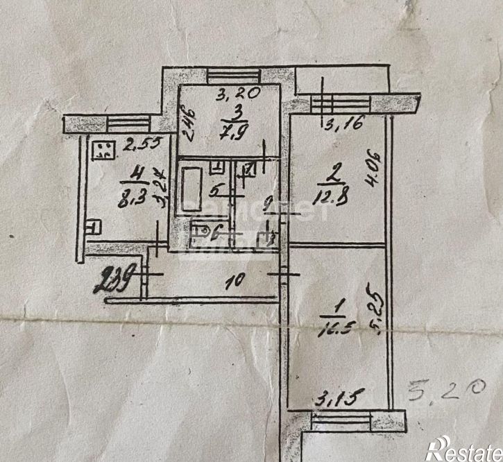3-комн квартира ул Крюкова, 18,  д. 18