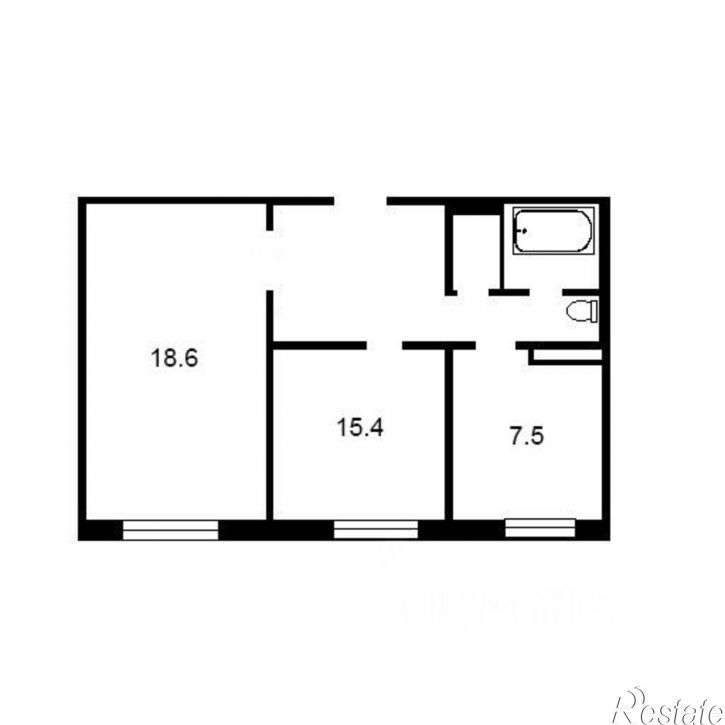 2-комн квартира ул Дубровинского, 5А,  д. 5А