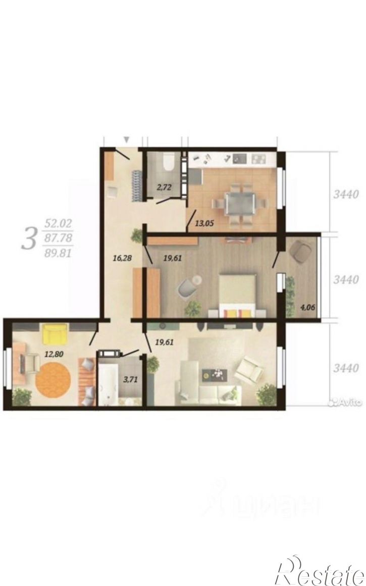 3-комн квартира ул Карла Маркса, 31А,  д. 31А