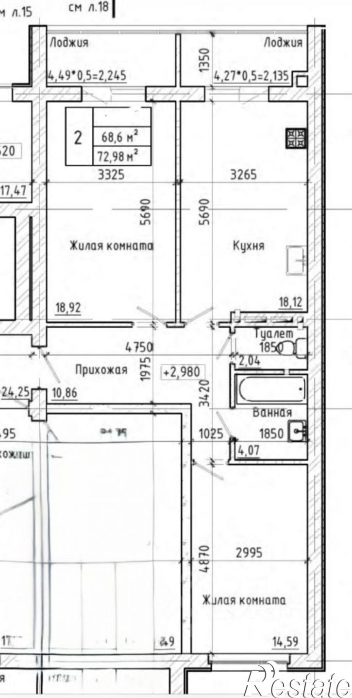 2-комн квартира Курск, улица Дубровинского, 28А