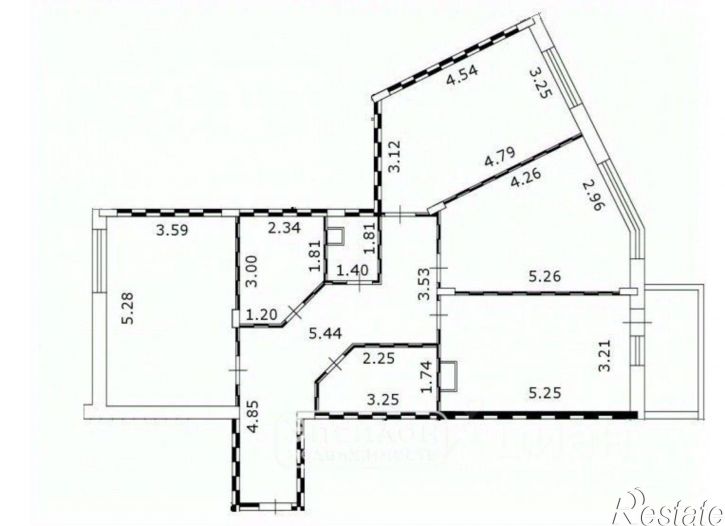 3-комн квартира ул Гайдара, 26,  д. 26