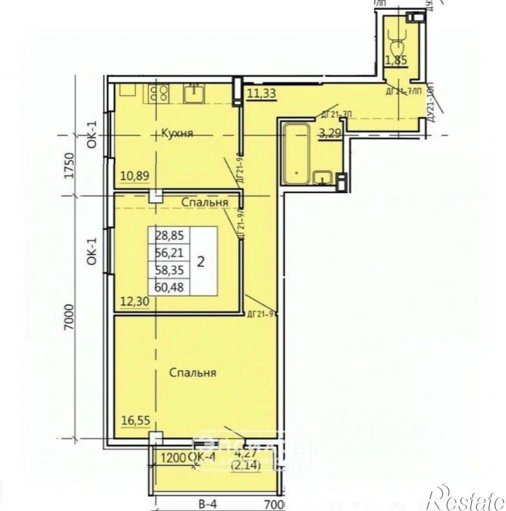 2-комн квартира ул Театральная, 18,  д. 18
