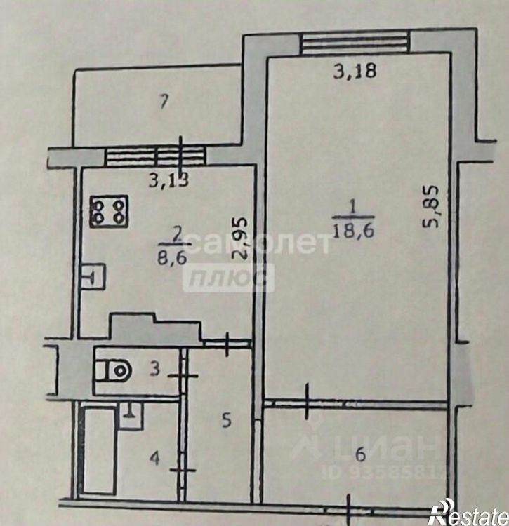 1-комн квартира ул Бойцов 9-й дивизии, 189а,  д. 189а