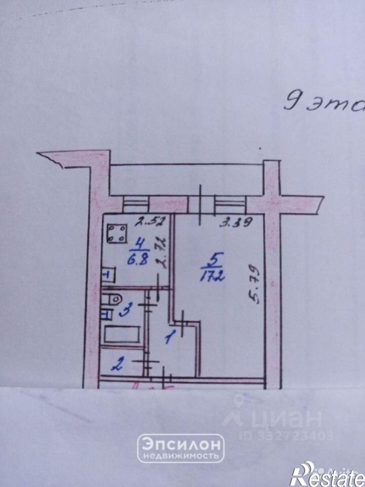 1-комн квартира ул Чехова, 4,  д. 4