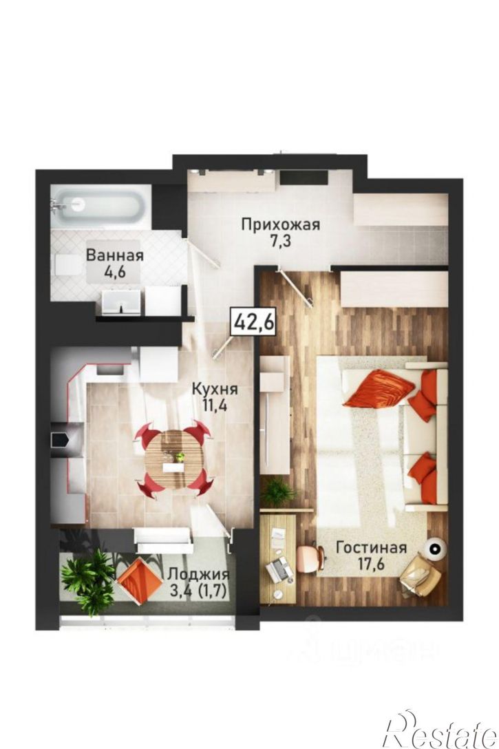 1-комн квартира в новом доме ул Павлуновского, 25,  д. 25