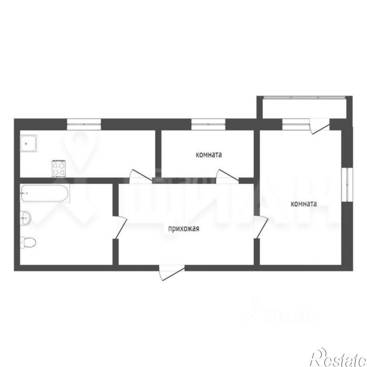 2-комн квартира ул Ольшанского, 8А,  д. 8А