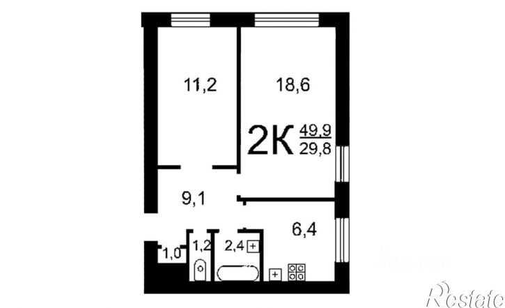 2-комн квартира ул Чернышевского, 12,  д. 12