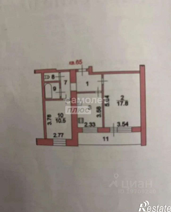 2-комн квартира пр-кт Кулакова, 43,  д. 43