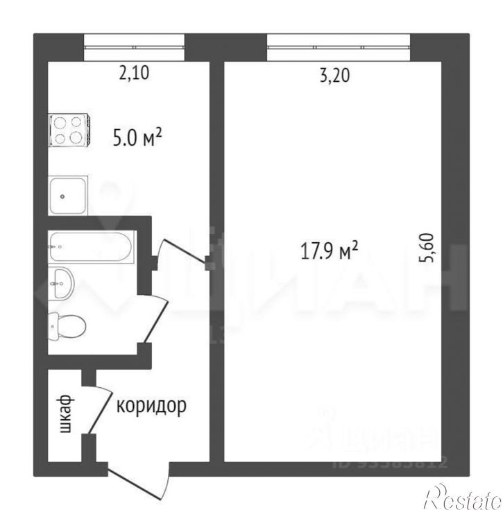 1-комн квартира ул Чернышевского, 8,  д. 8
