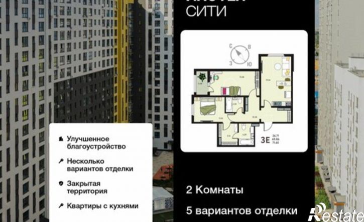 2-комн квартира ул Энгельса, 115А/1,  д. 115А/1