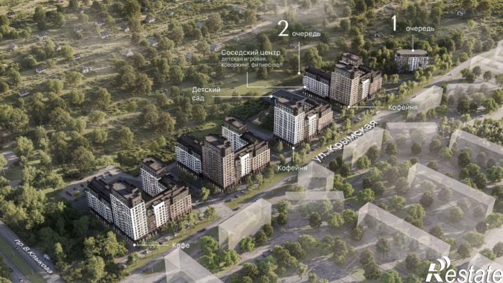 2-комн квартира в новом доме пр-кт Вячеслава Клыкова, 43А,  д. 43А